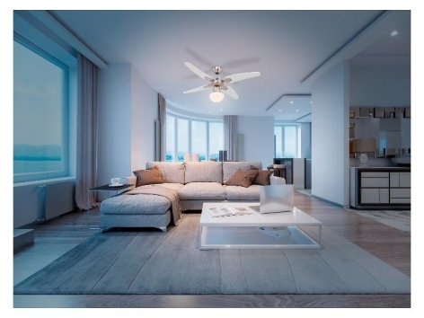 Ventilateur de plafond avec éclairage LED