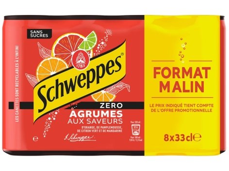 Schweppes Agrumes zéro