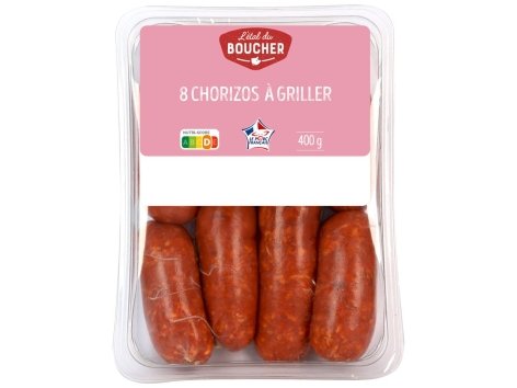 8 mini chorizos à griller