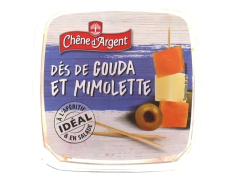Dés de fromage assortis
