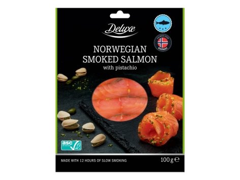 Saumon fumé de Norvège avec pistaches