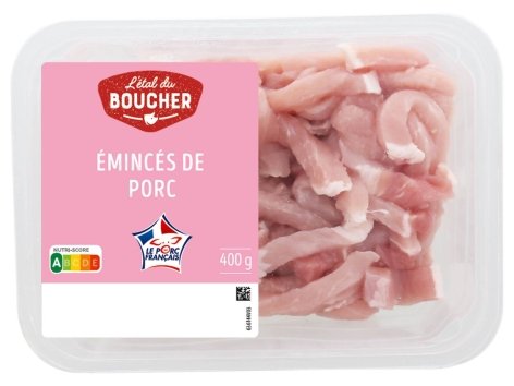 Émincés de porc