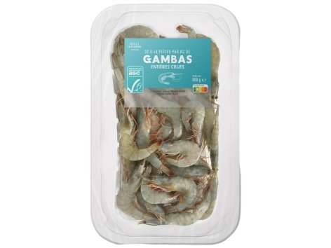 Gambas ASC entières crues