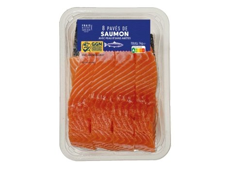 8 pavés de saumon