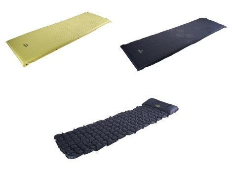 Tapis auto-gonflant ou tapis à cellules d'air avec coussin