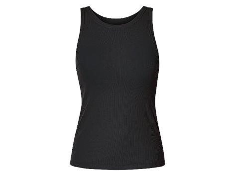 Débardeur côtelé avec soutien-gorge intégré femme