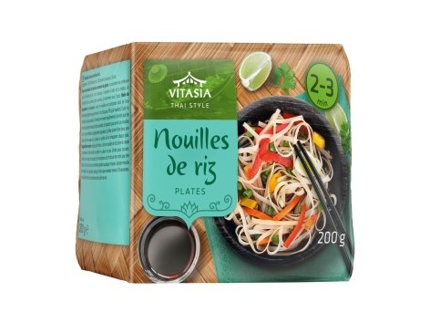 Nouilles de riz plates