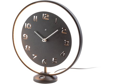 Horloge de table avec éclairage LED