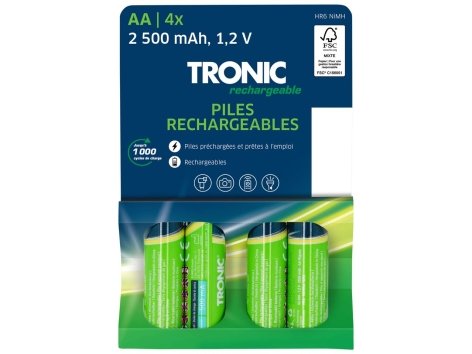 Piles rechargeables 12