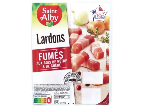Lardons fumés au bois