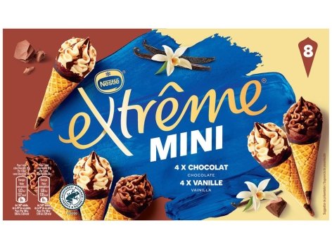 Extrême mini cônes vanille chocolat