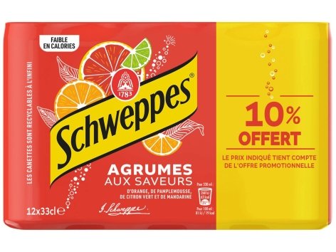 Schweppes saveur agrumes