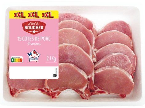 15 côtes de porc premières