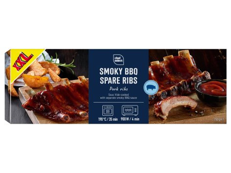 Ribs de porc avec sauce barbecue fumée