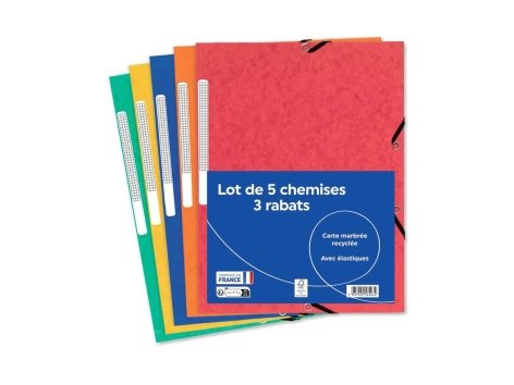 Lot de 5 chemises à élastiques