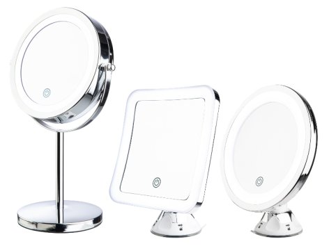 Miroir de maquillage lumineux