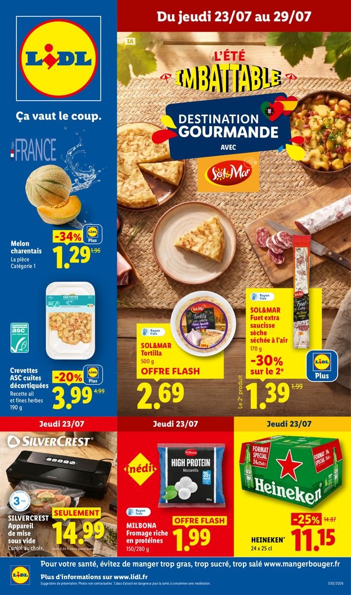 Les promos de la semaine