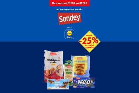 Offres Lidl Plus - Offres valables à partir du lun. 27 juillet 2026