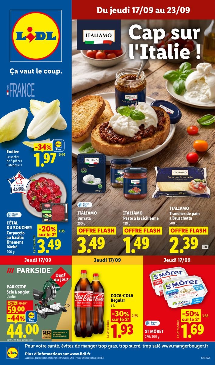 Les promos de la semaine