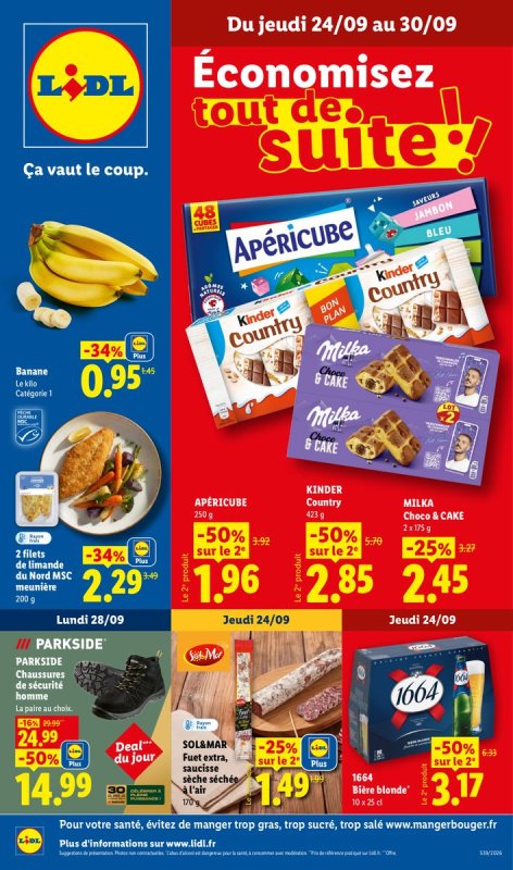 Les promos de la semaine - Offres valables à partir du jeu. 24 septembre 2026