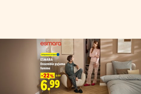 Mode sur lidl.fr - Offres valables à partir du lun. 28 septembre 2026