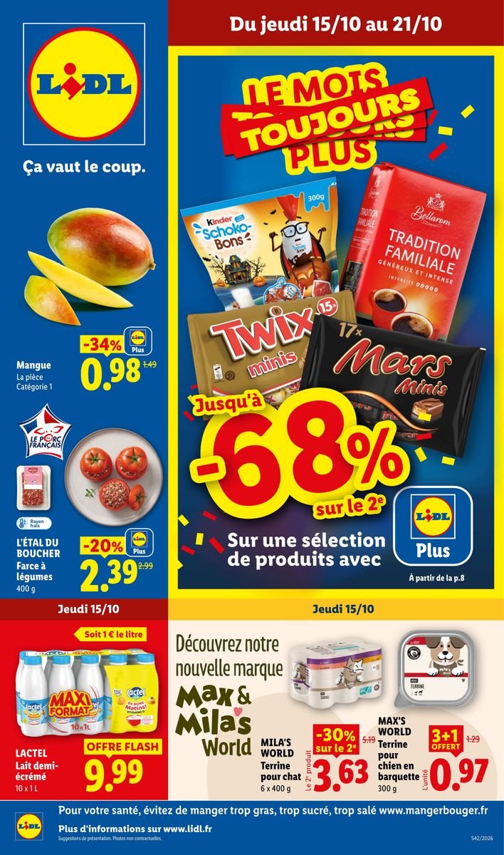 Les promos de la semaine
