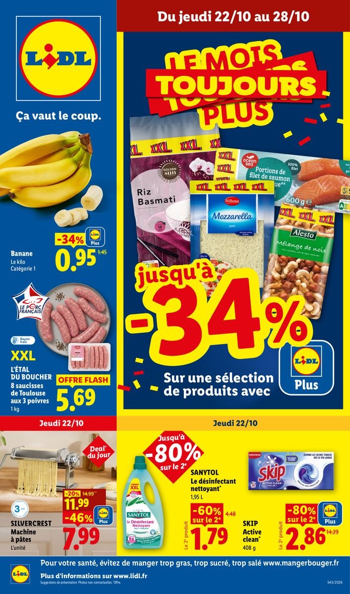 Les promos de la semaine