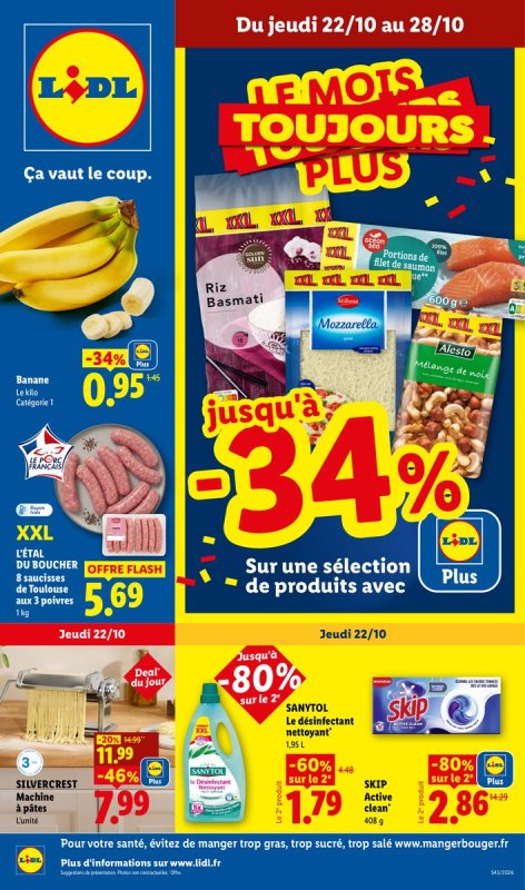 Les promos de la semaine - Offres valables à partir du jeu. 22 octobre 2026