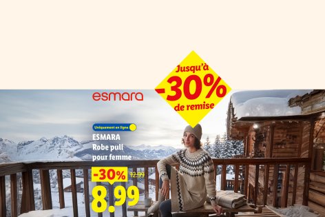 Mode hiver - Offres valables à partir du lun. 19 octobre 2026
