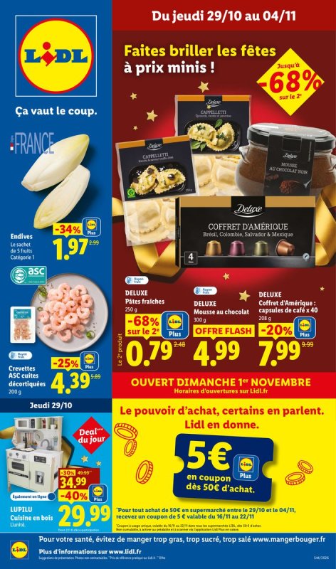 Les promos de la semaine - Offres valables à partir du jeu. 29 octobre 2026