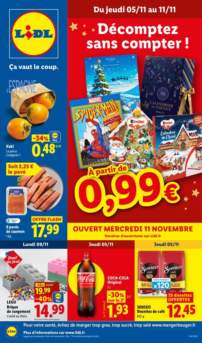 Les promos de la semaine