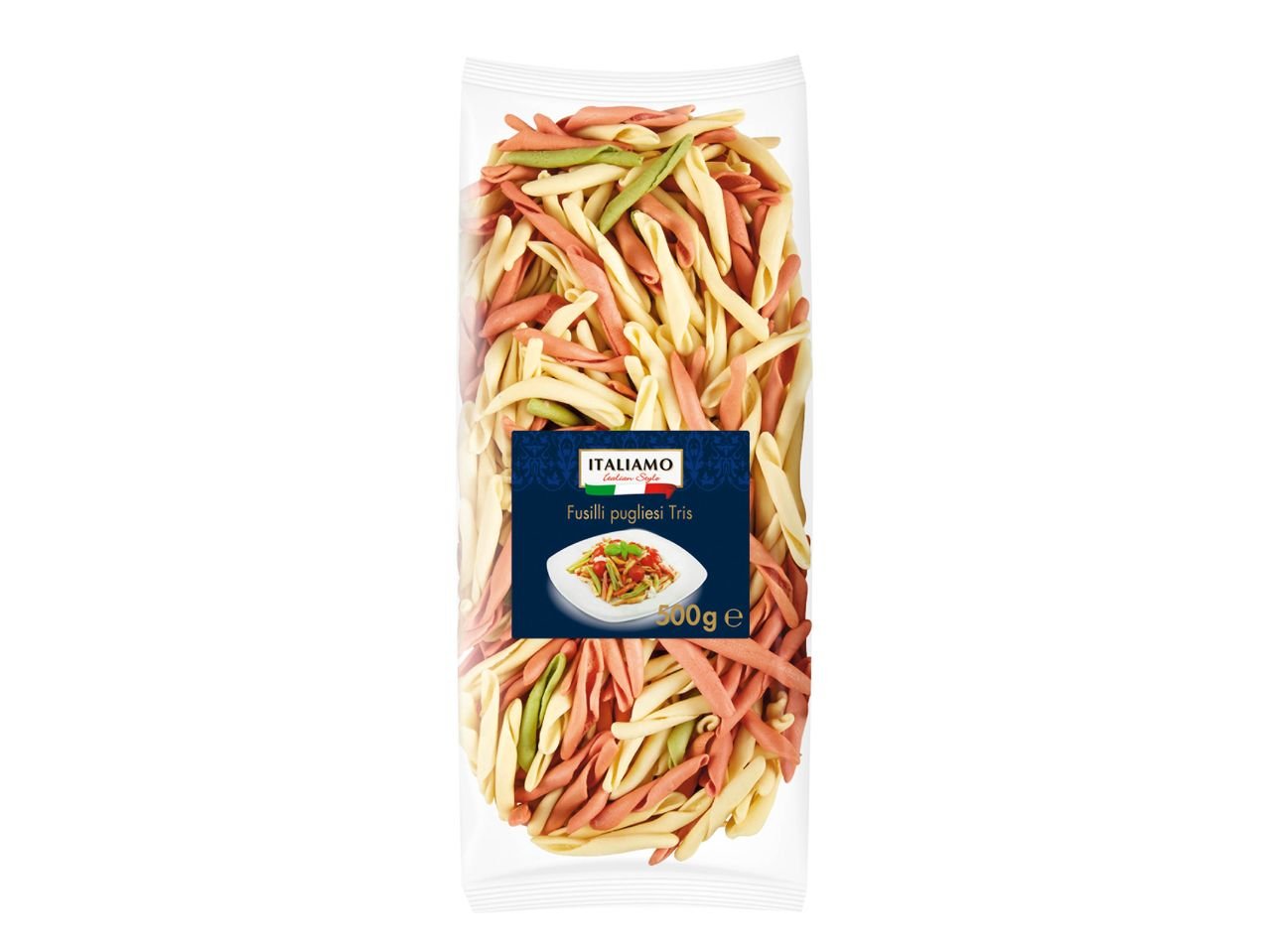 Fusilli tricolore