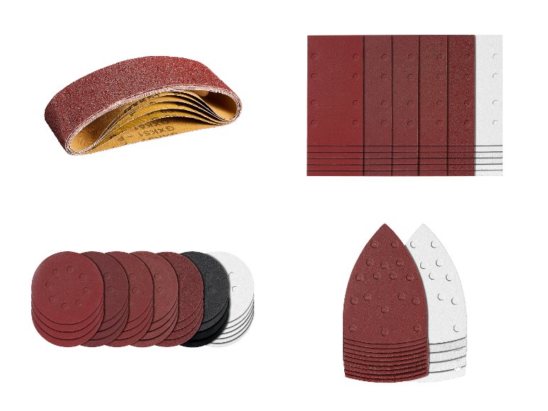 Set de papier abrasif