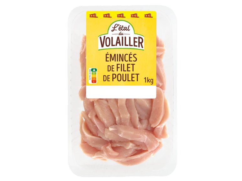 Émincés de filet de poulet