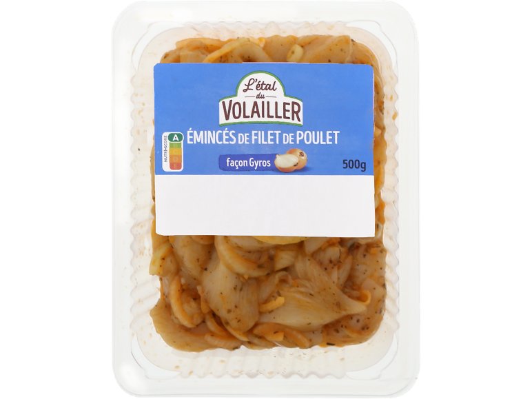 Émincés de filet de poulet