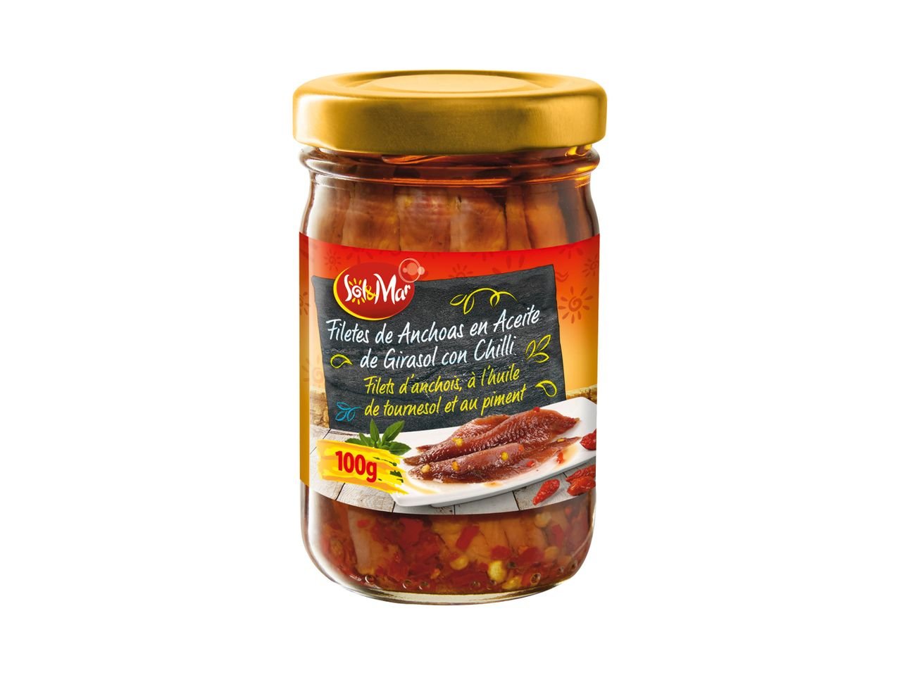 Filets d’anchois à l’huile de tournesol