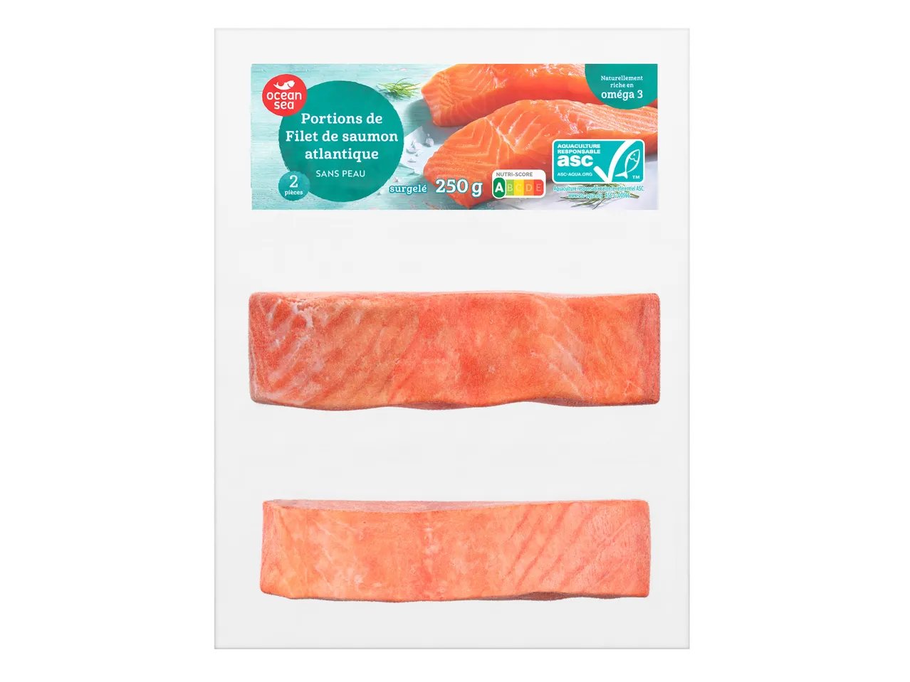 Pavés de saumon x2