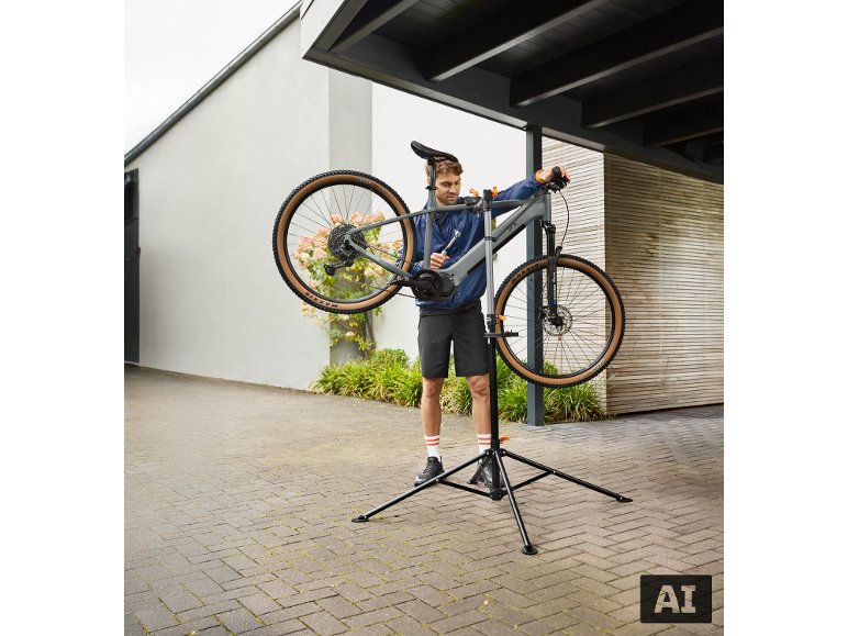 Pied d’atelier pour vélo