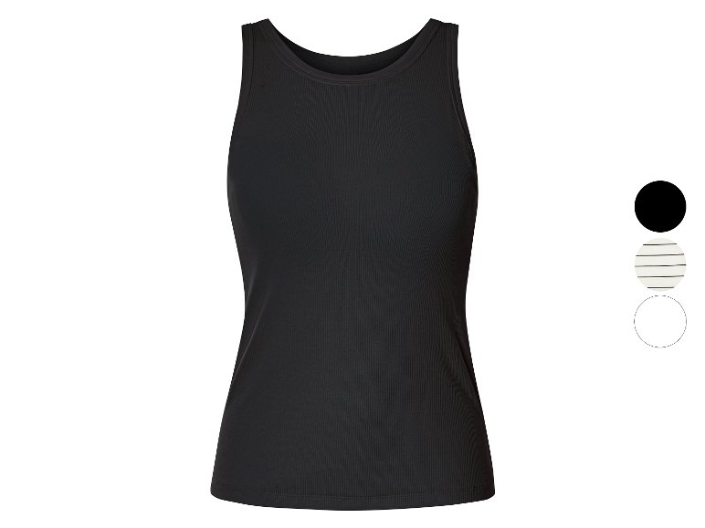 Débardeur côtelé avec soutien-gorge intégré femme