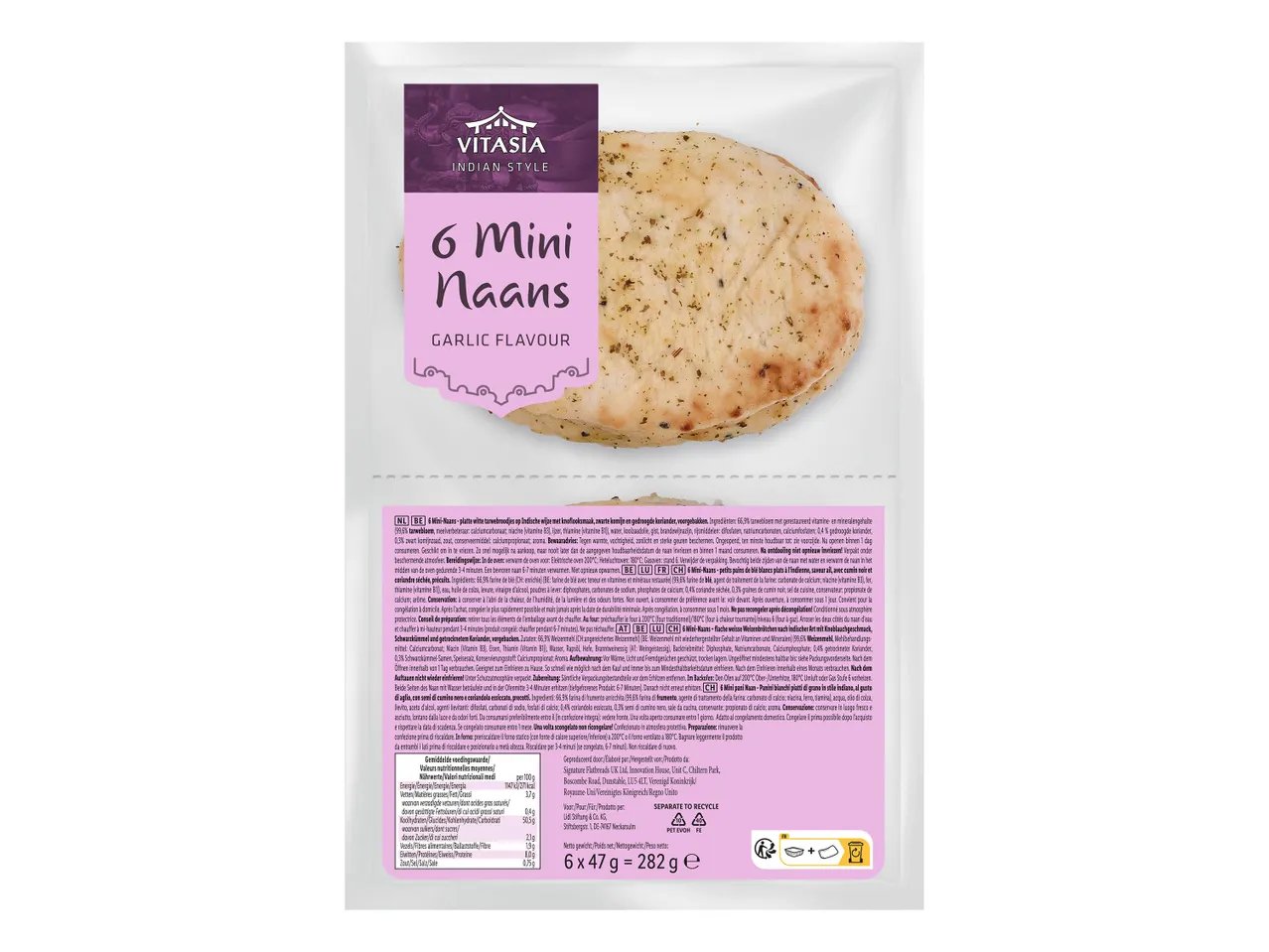 6 mini naans