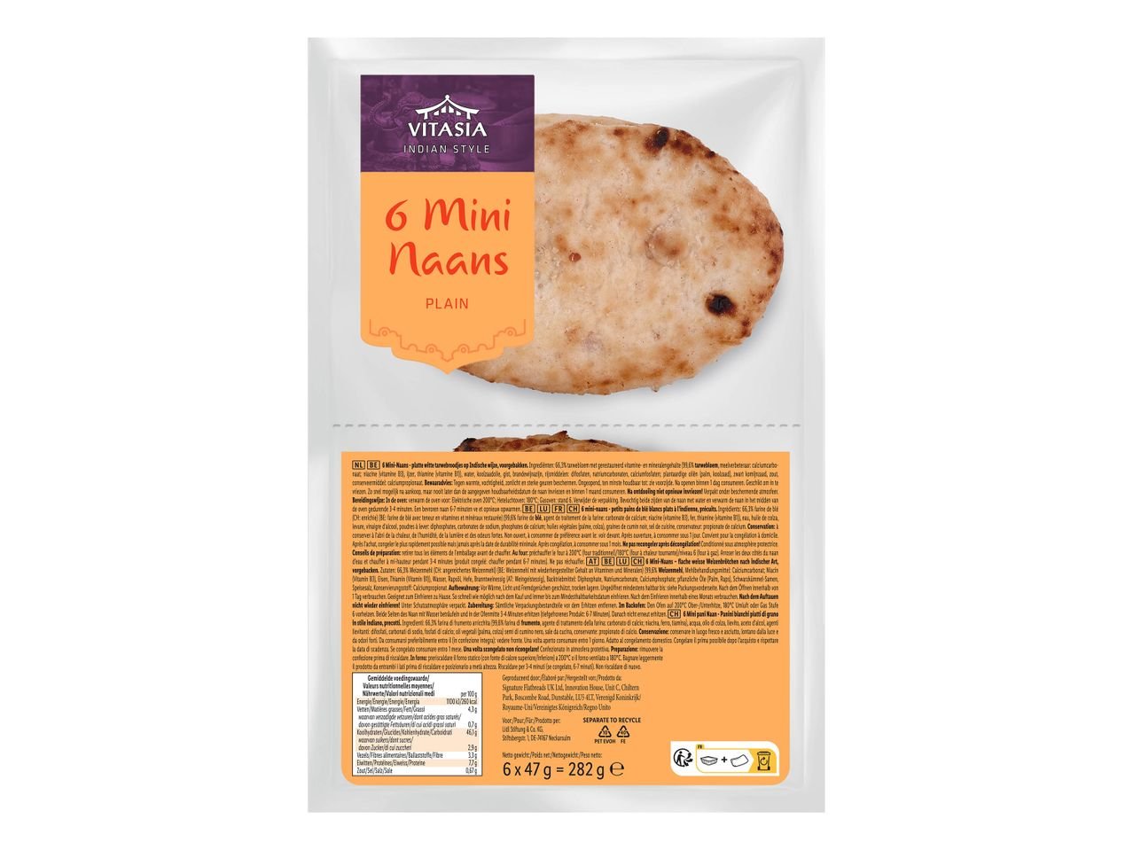 6 mini naans