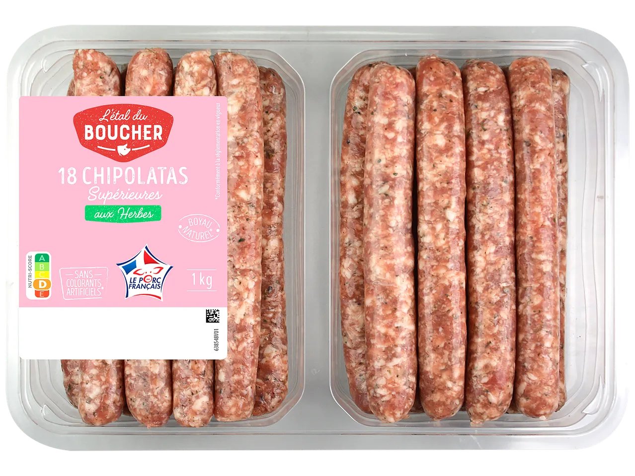 18 chipolatas aux herbes