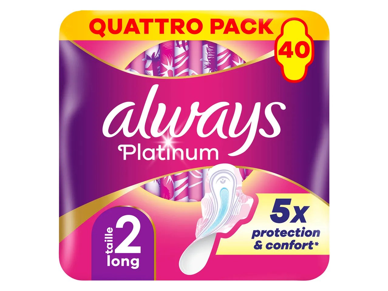 Always serviettes platinium