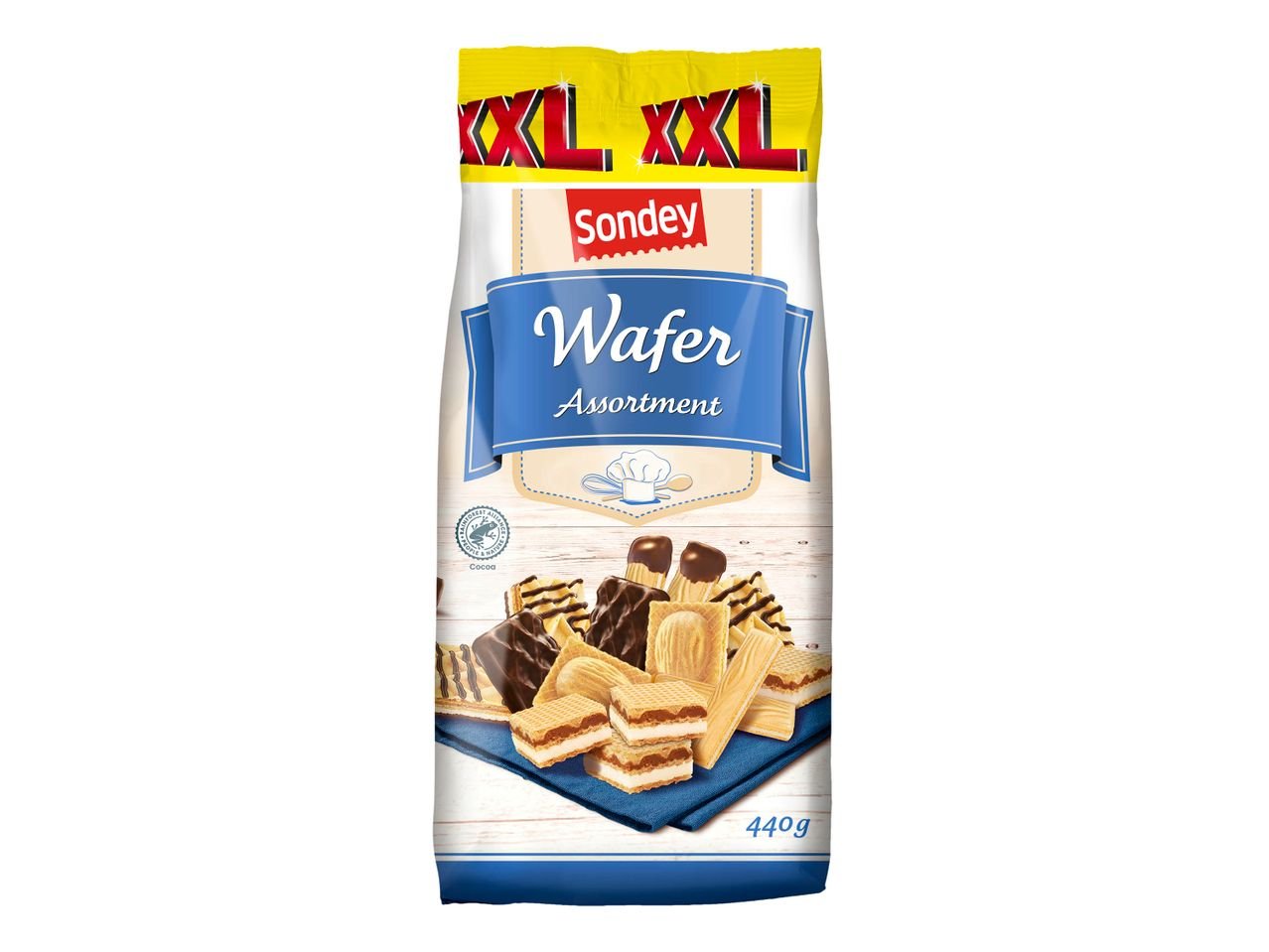 Mélange de biscuits ou de gaufrettes