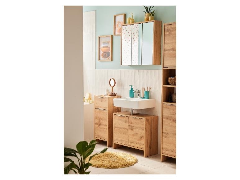 Armoire à miroir Verona, 64,3 x 60,7 x 16,2 cm, imitation chêne