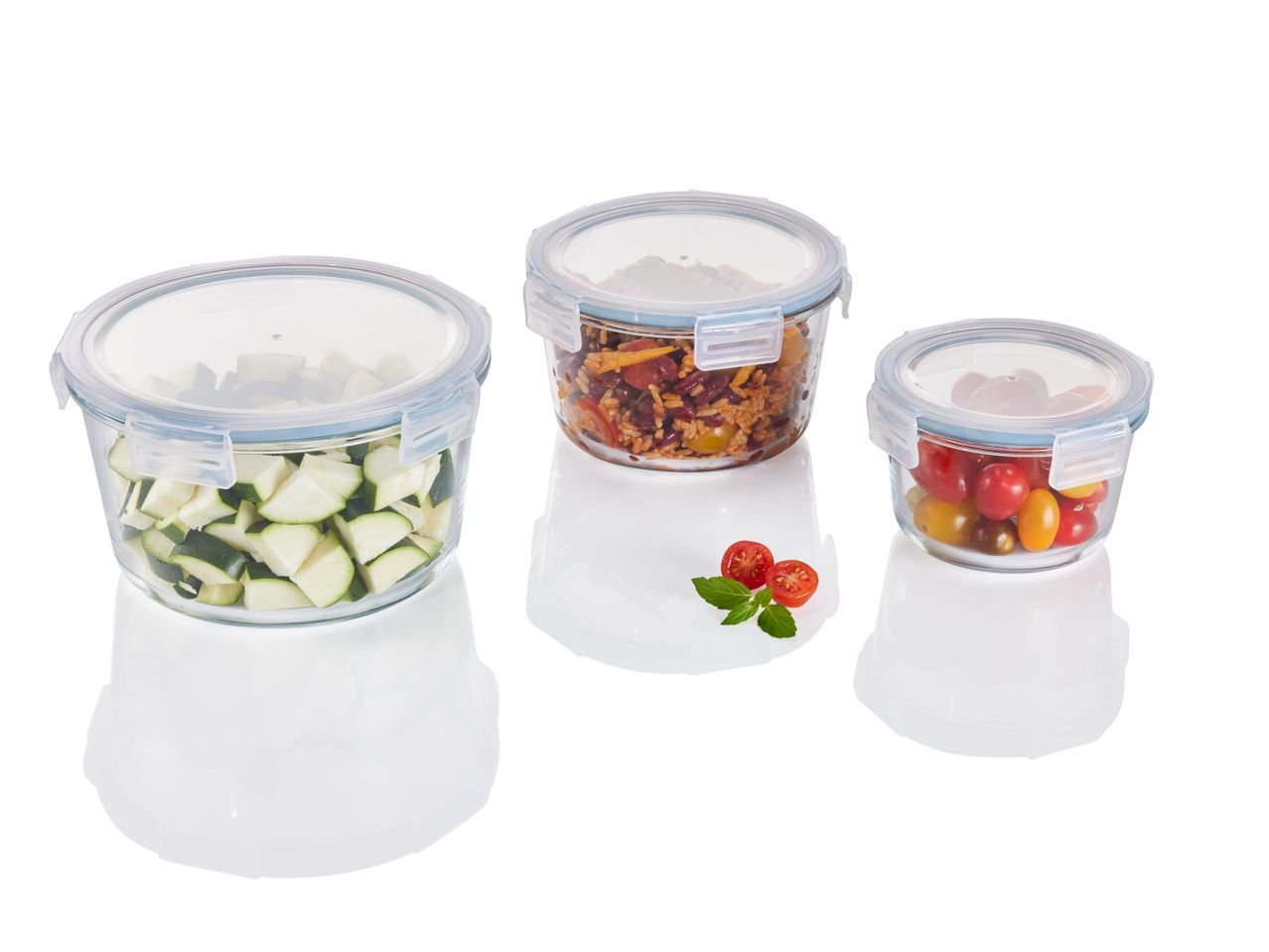 Boîtes de conservation en verre Premium 12
