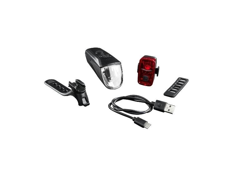 Éclairage à LED pour vélo, 70/30/15 Lux