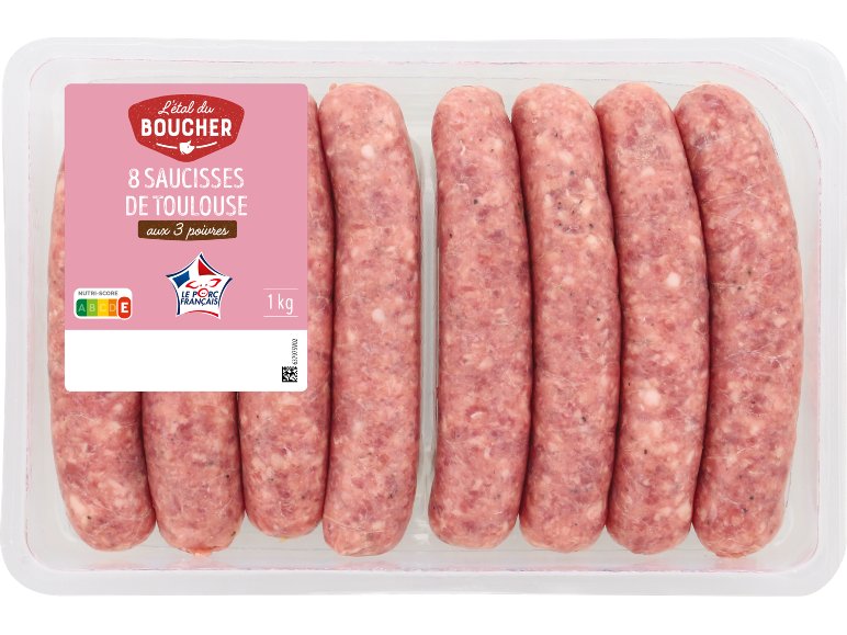 8 saucisses de Toulouse
