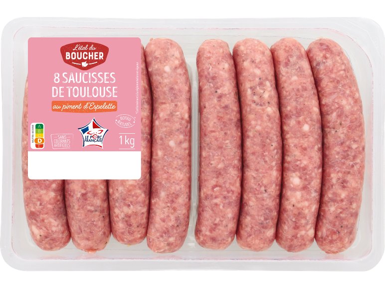 8 saucisses de Toulouse