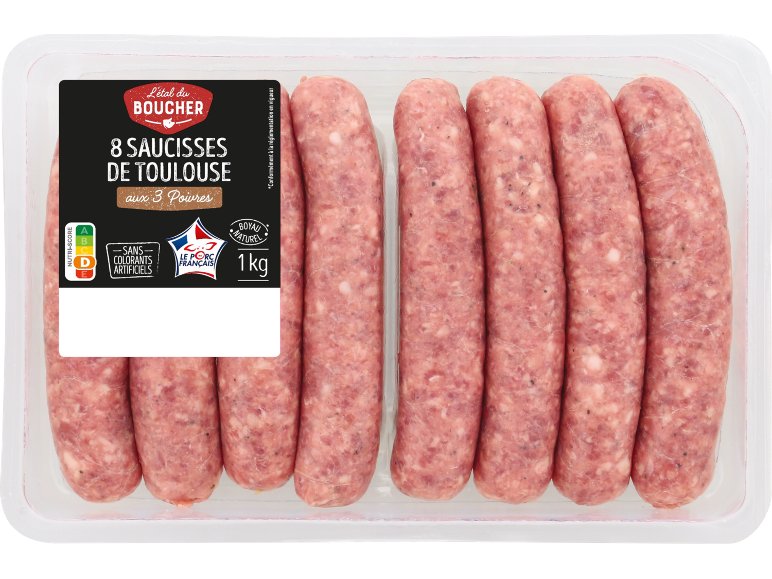 8 saucisses de Toulouse